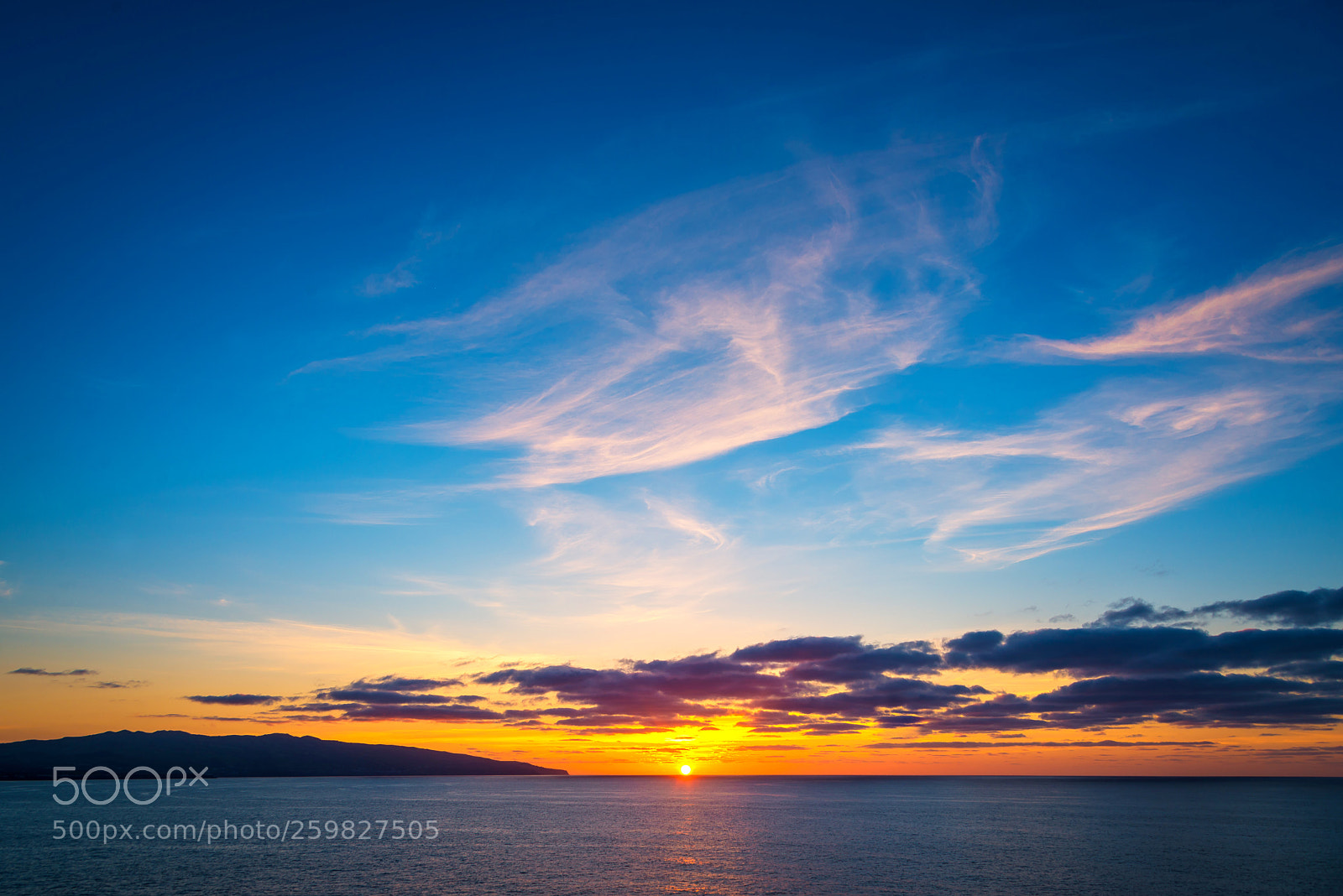 Nikon D610 sample photo. Sunset from azores photography