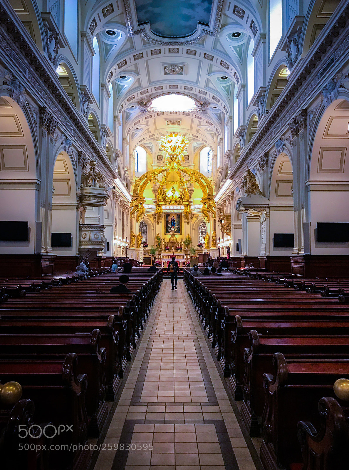 Apple iPhone 7 Plus sample photo. Man in a church photography