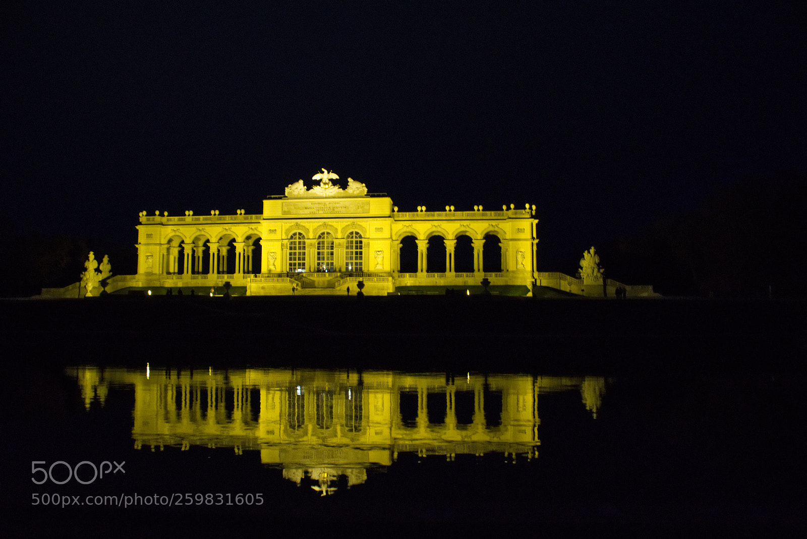 Sony SLT-A58 sample photo. Gloriette bei nacht photography