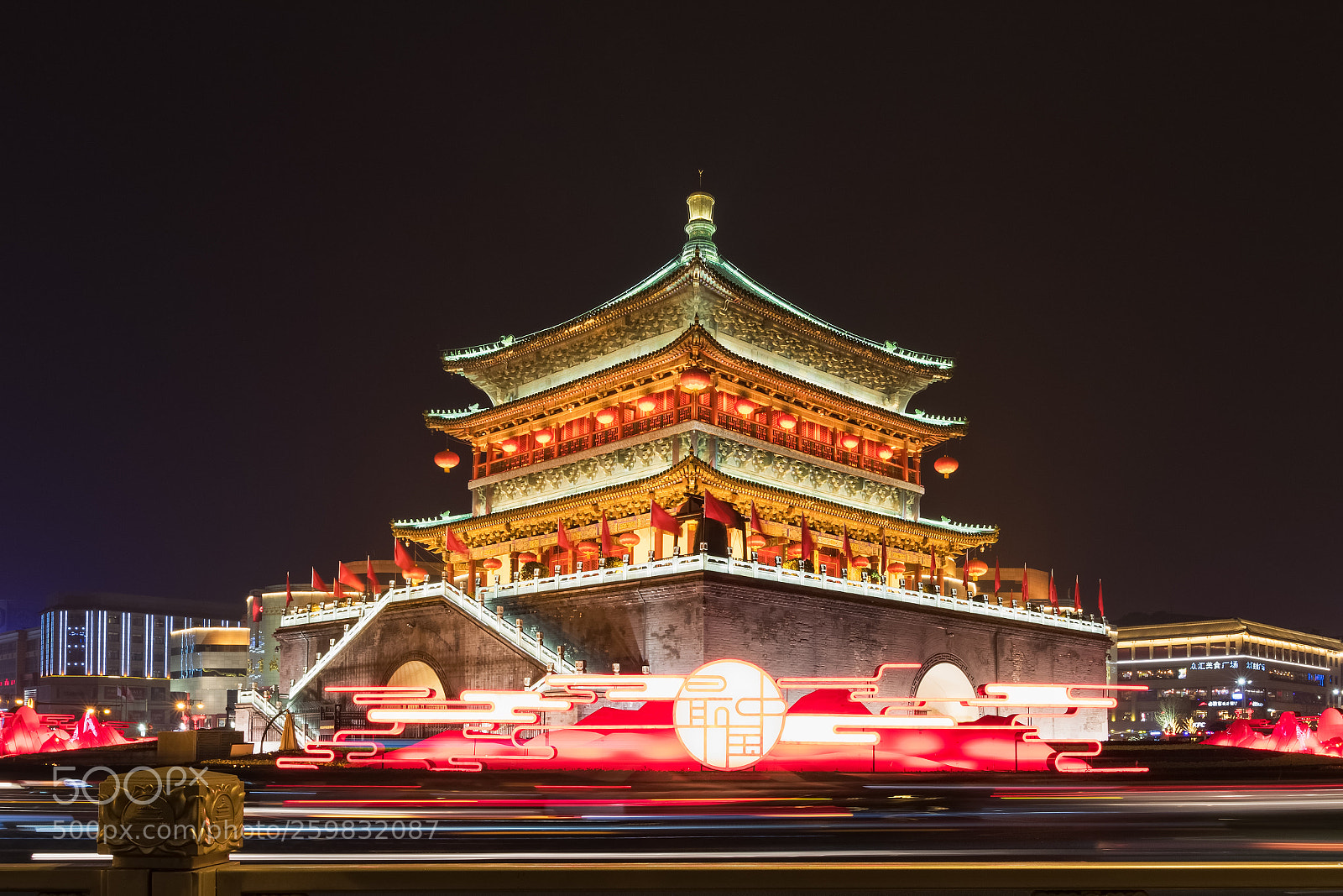 Canon EOS 7D Mark II sample photo. Xi'an drum tower photography