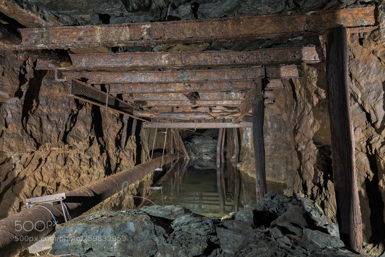 Nikon D600 sample photo. Flooded and collapsed tunnel photography
