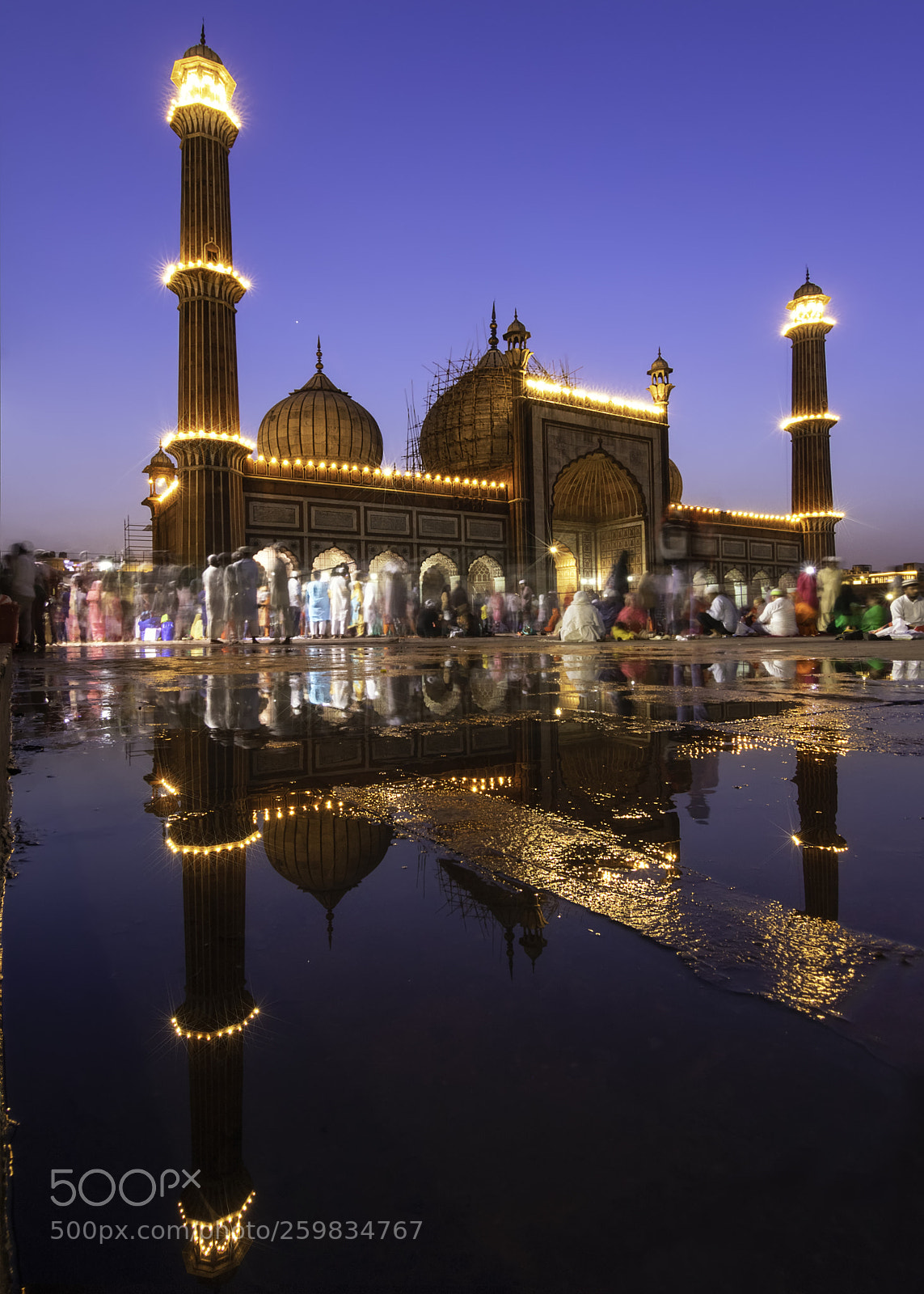 Canon EOS 760D (EOS Rebel T6s / EOS 8000D) sample photo. Blue hour @jama masjid photography