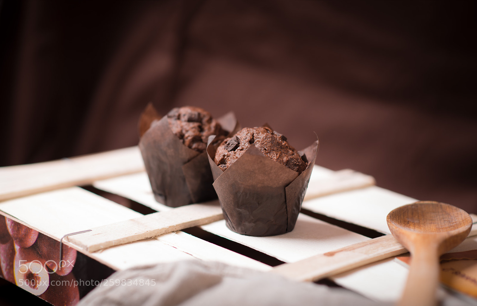 Nikon D610 sample photo. Chocolate muffins photography