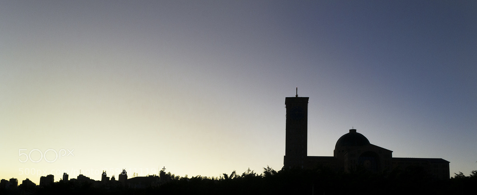 Nikon D3100 sample photo. Silhouette of the basilica photography