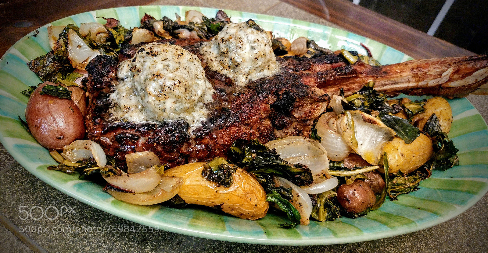 LG G5 sample photo. Tomahawk steak photography