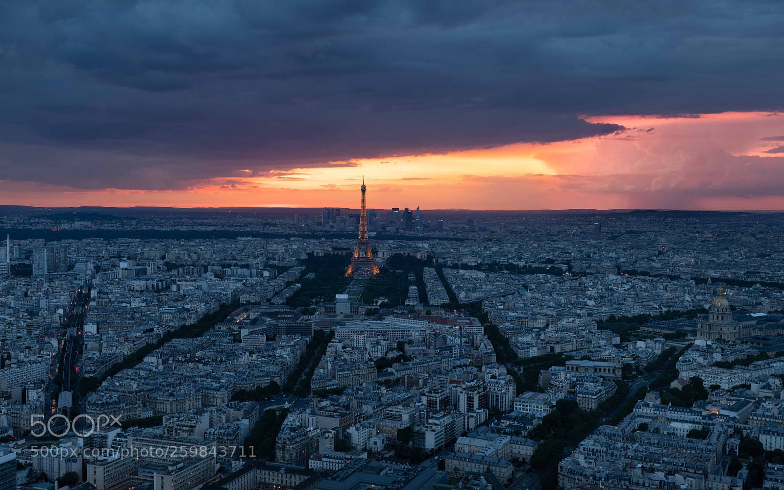 Nikon D850 sample photo. Evening over paris photography