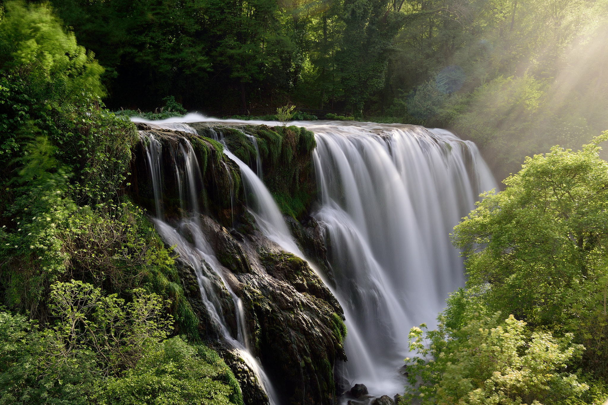 Nikon D3300 + Sigma 18-50mm F2.8 EX DC Macro sample photo. Golden light on marmore falls photography