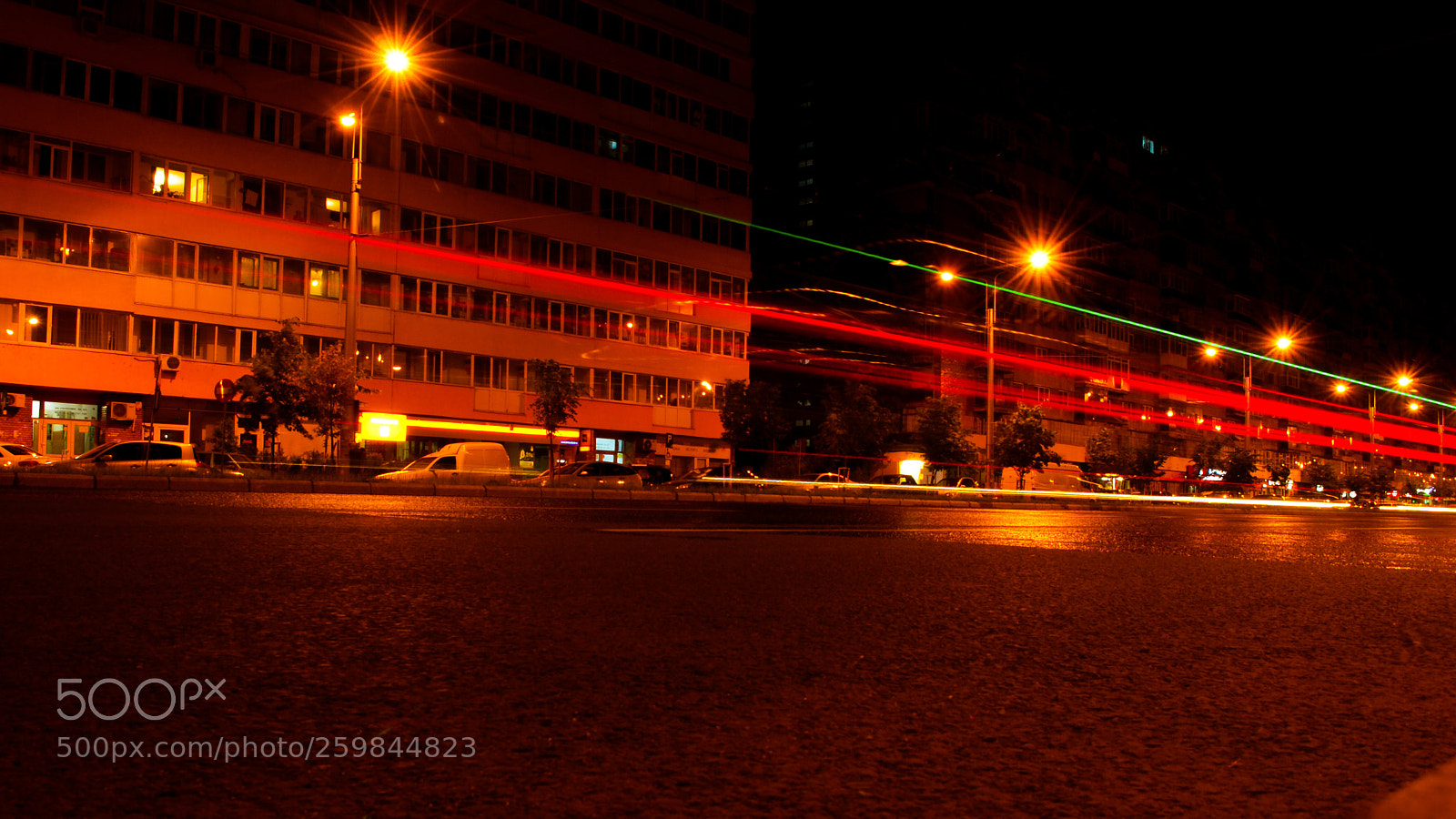 Nikon D60 sample photo. Night lights photography