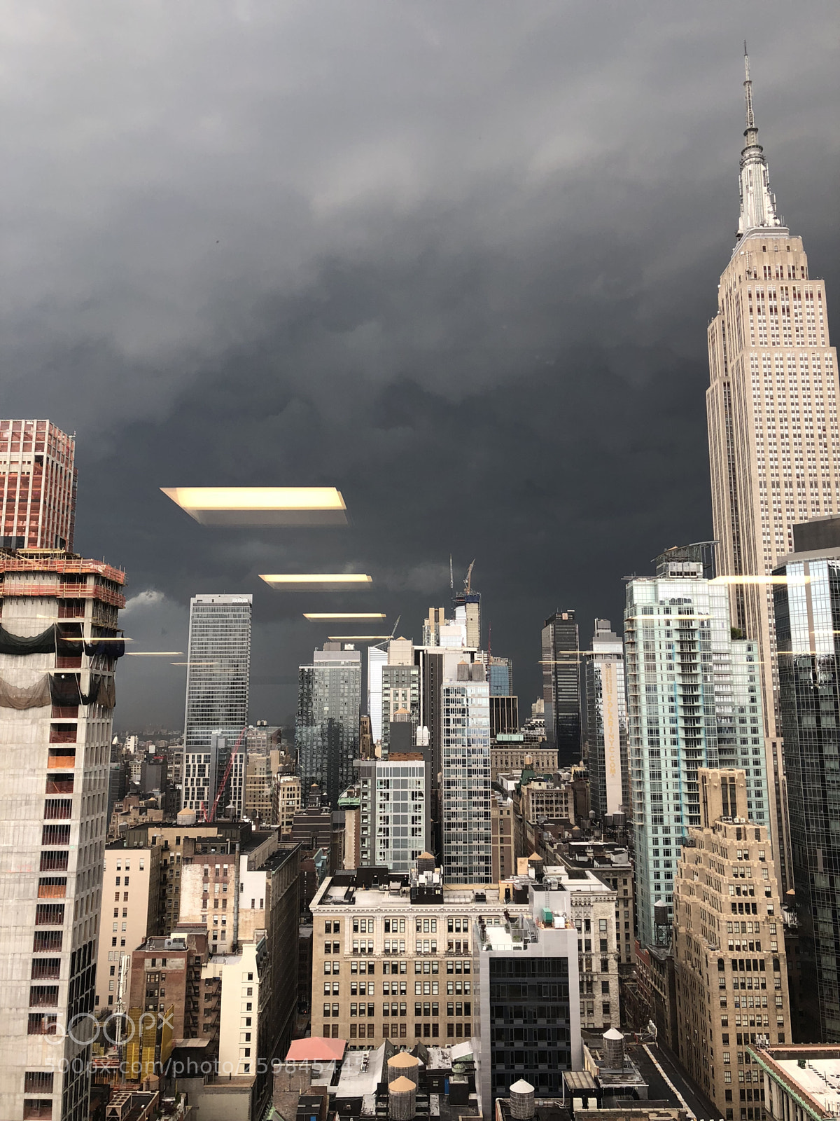 Apple iPhone 8 sample photo. Storm over midtown. photography