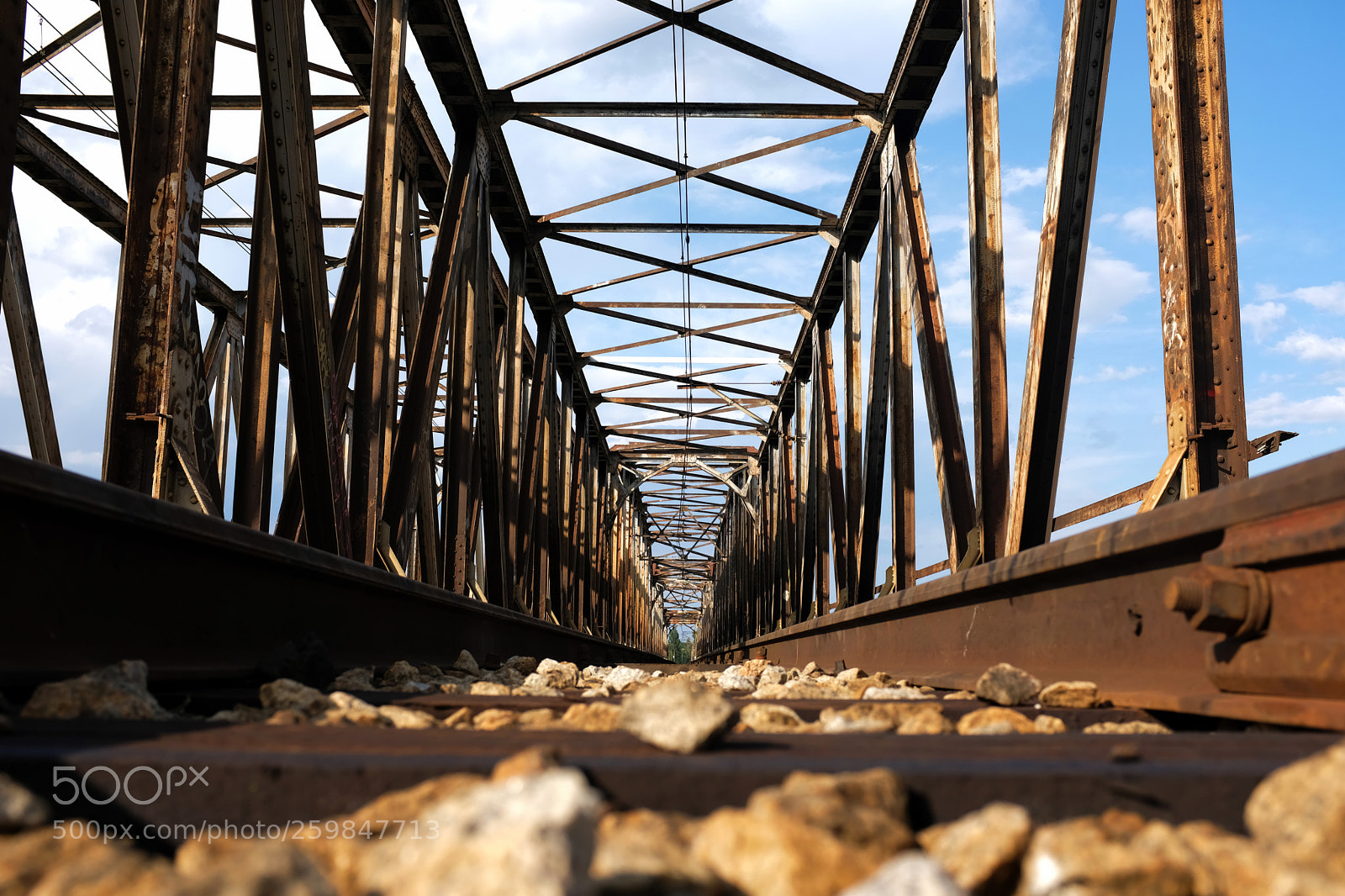 Fujifilm X100F sample photo. Warsaw railway bridge photography