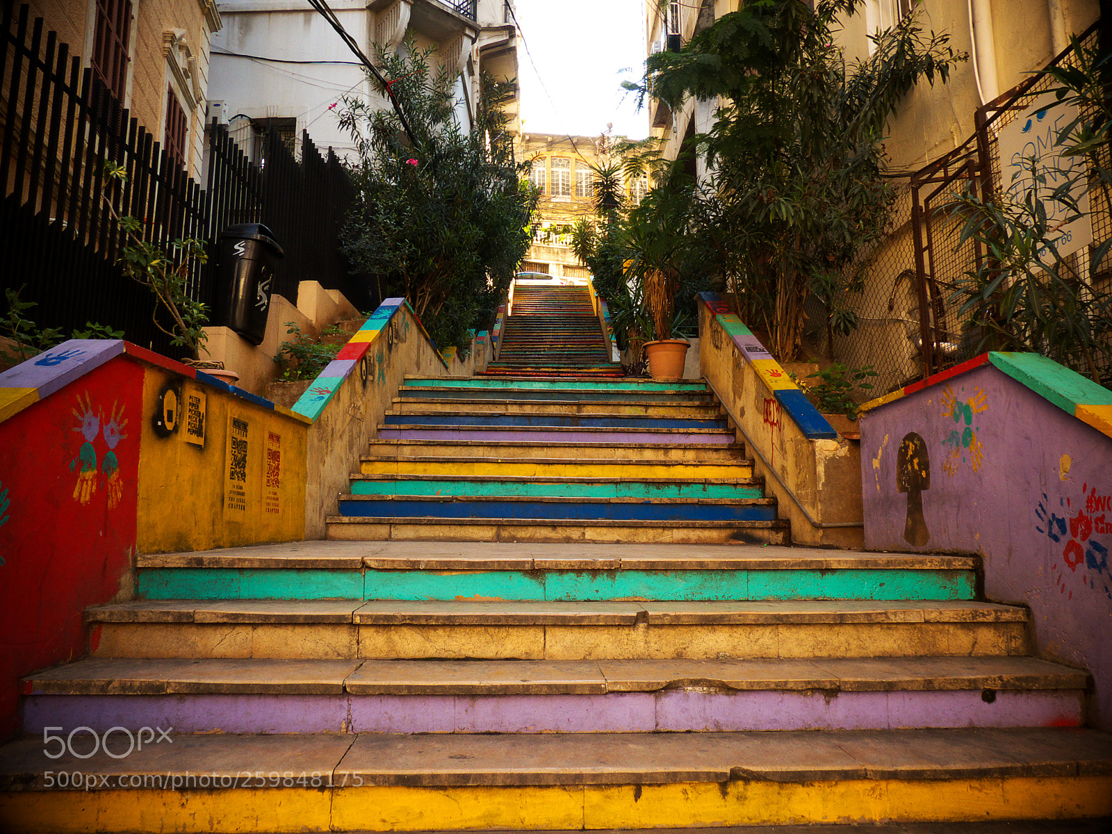 Panasonic Lumix DMC-FZ200 sample photo. Mar mikhael's stairs photography