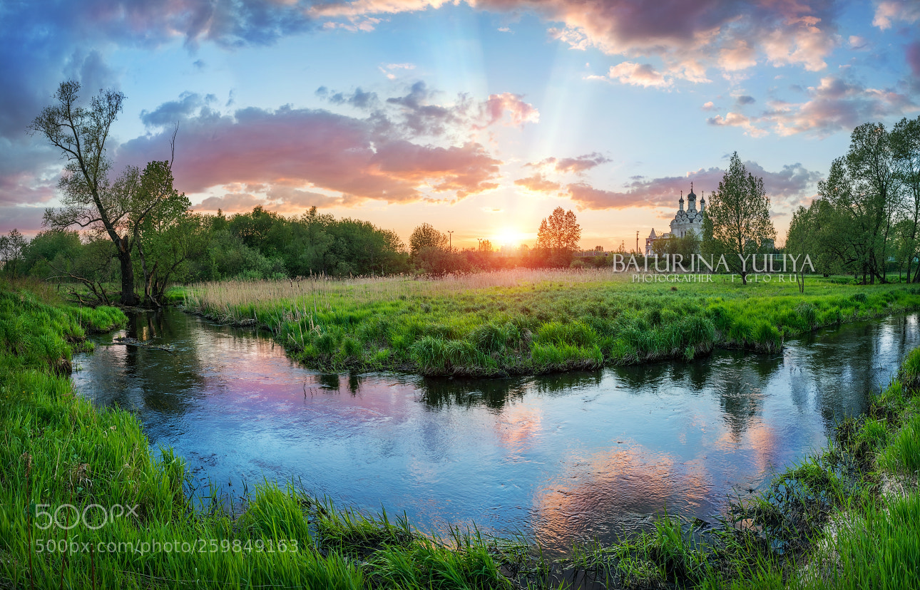Nikon D800 sample photo. Spring sunset in taininskoye photography
