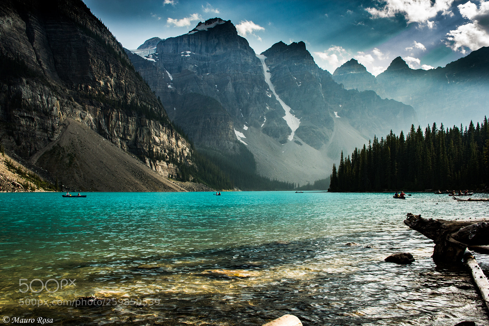 Canon EOS 60D sample photo. Kayking on lake moraine photography