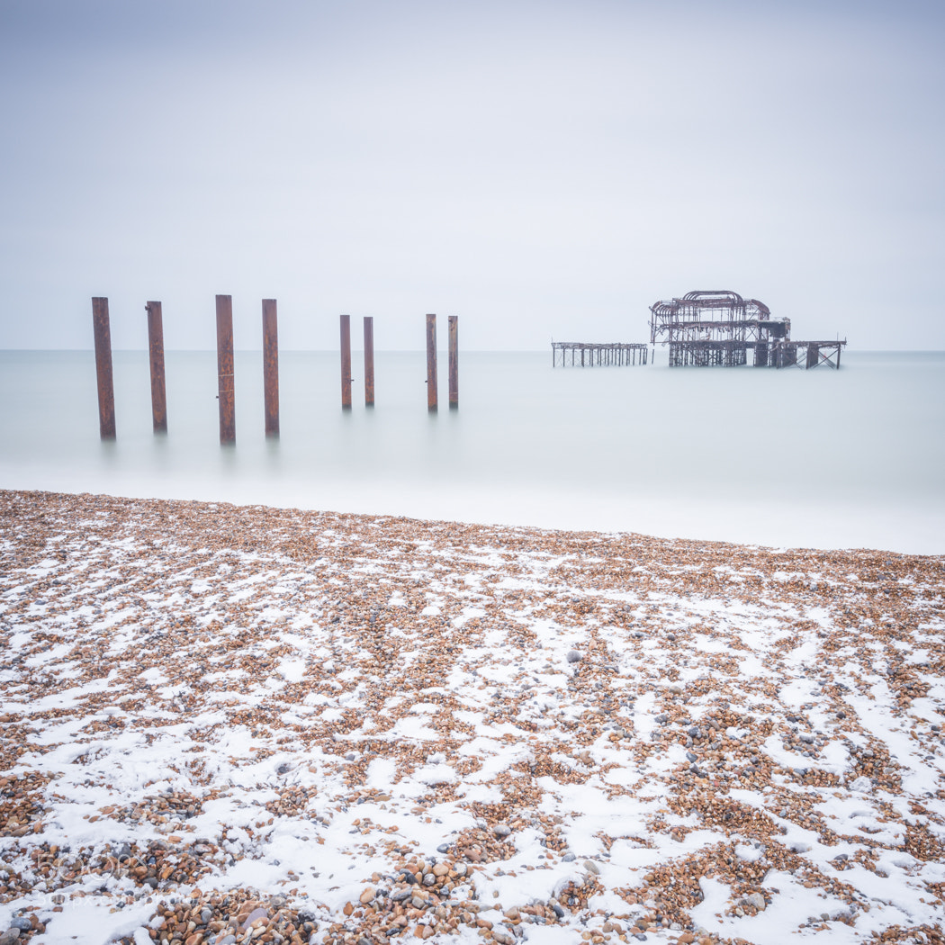 Nikon D610 sample photo. Snow on the beach photography