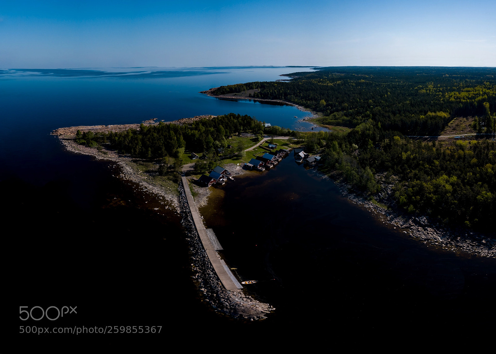 DJI FC220 sample photo. Sikhjälma fishing port photography