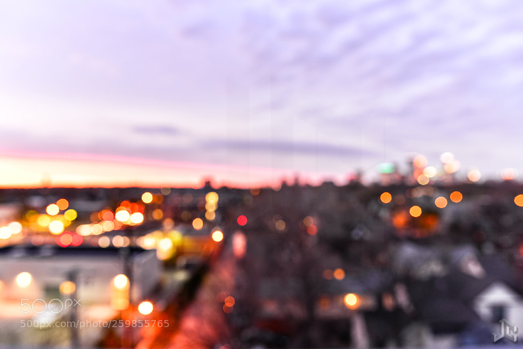 Nikon D610 sample photo. Sunset city bokeh photography