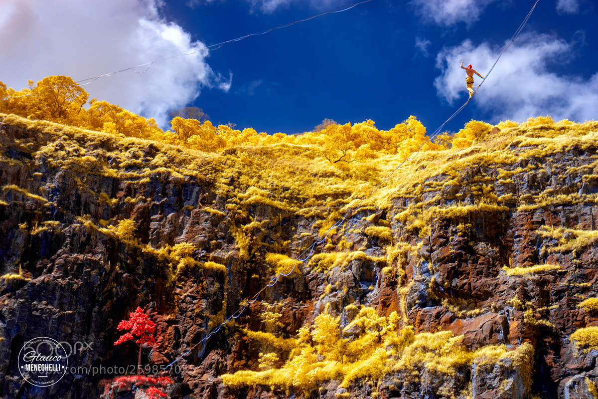 Sony a7 II sample photo. Slackline photography