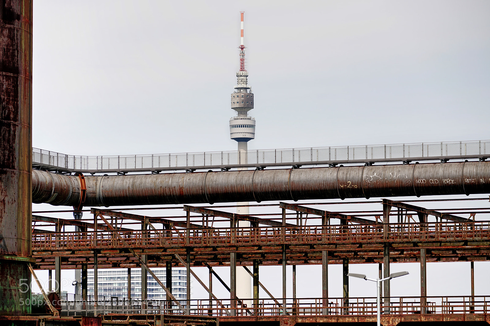 Sony a7R II sample photo. Tv tower and industrial photography