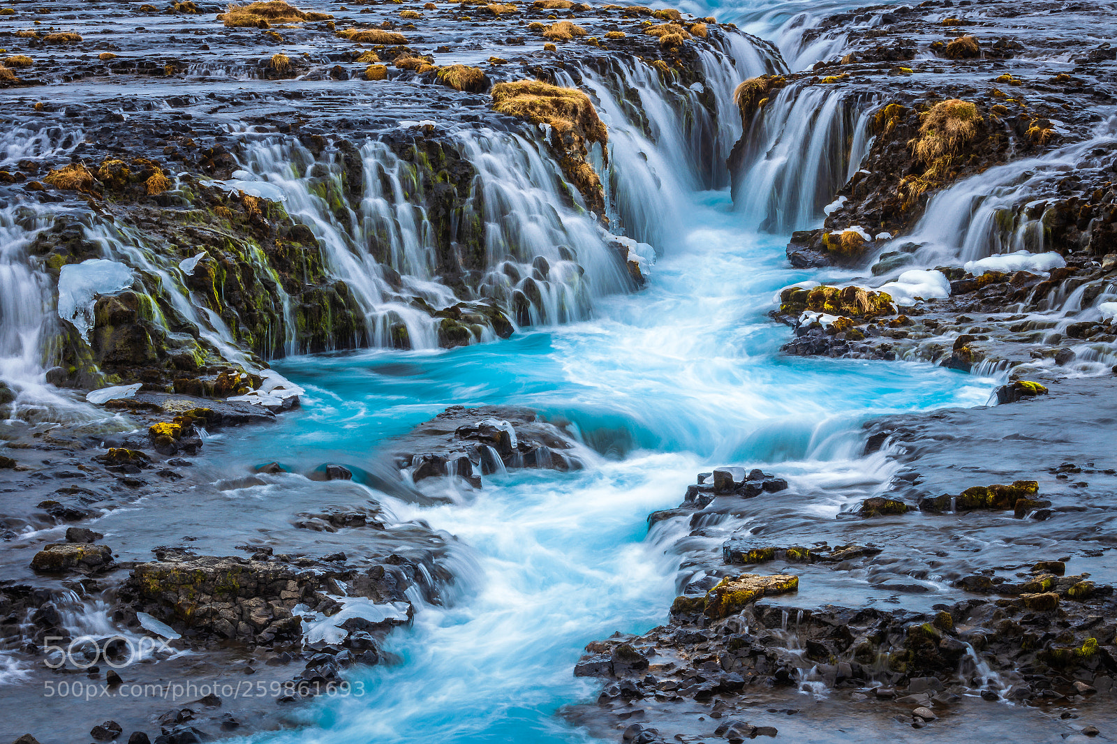 Canon EOS 6D sample photo. Secret bruarfoss waterfall in photography