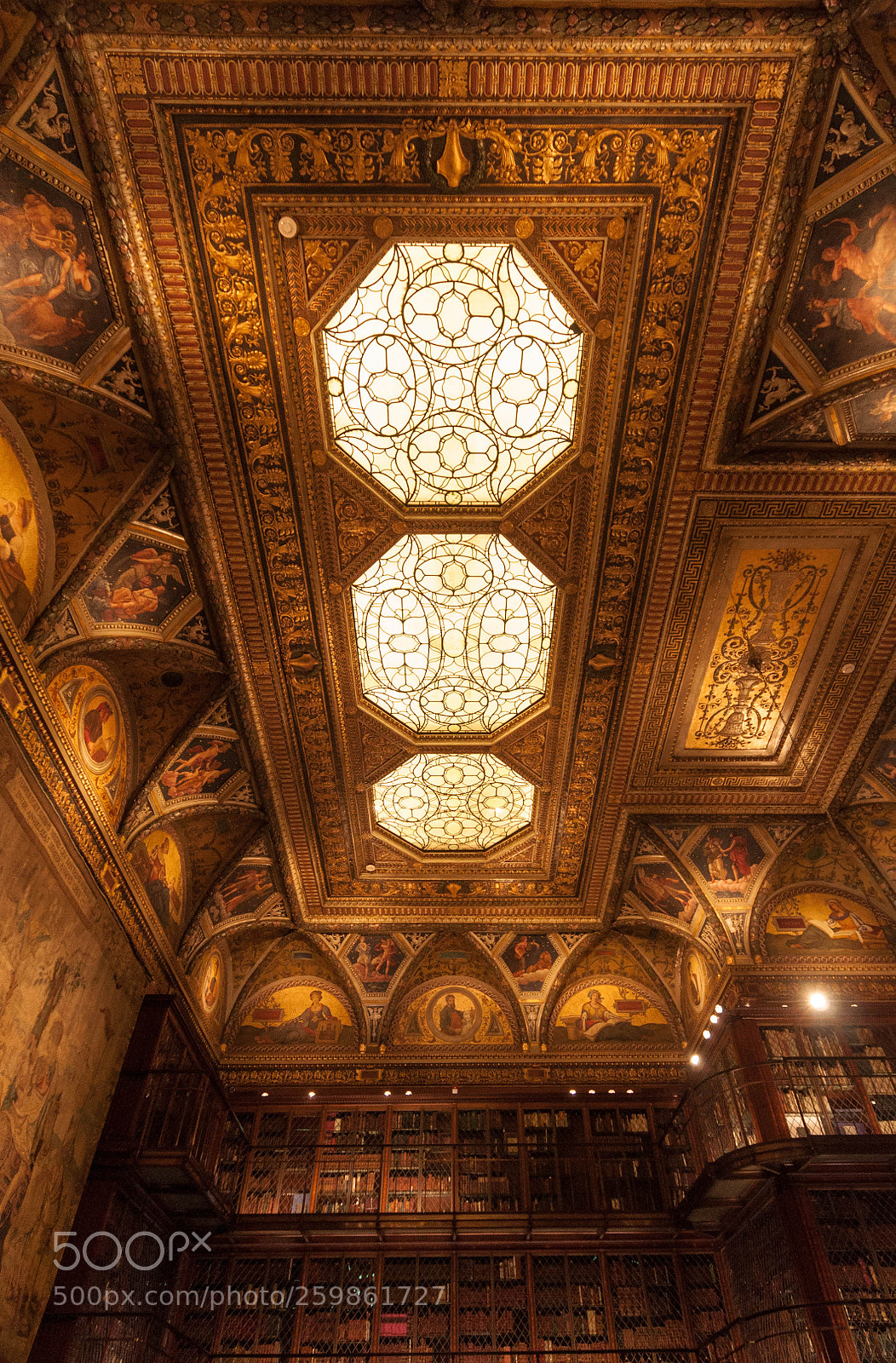 Nikon D90 sample photo. Morgan library ceiling skylight photography