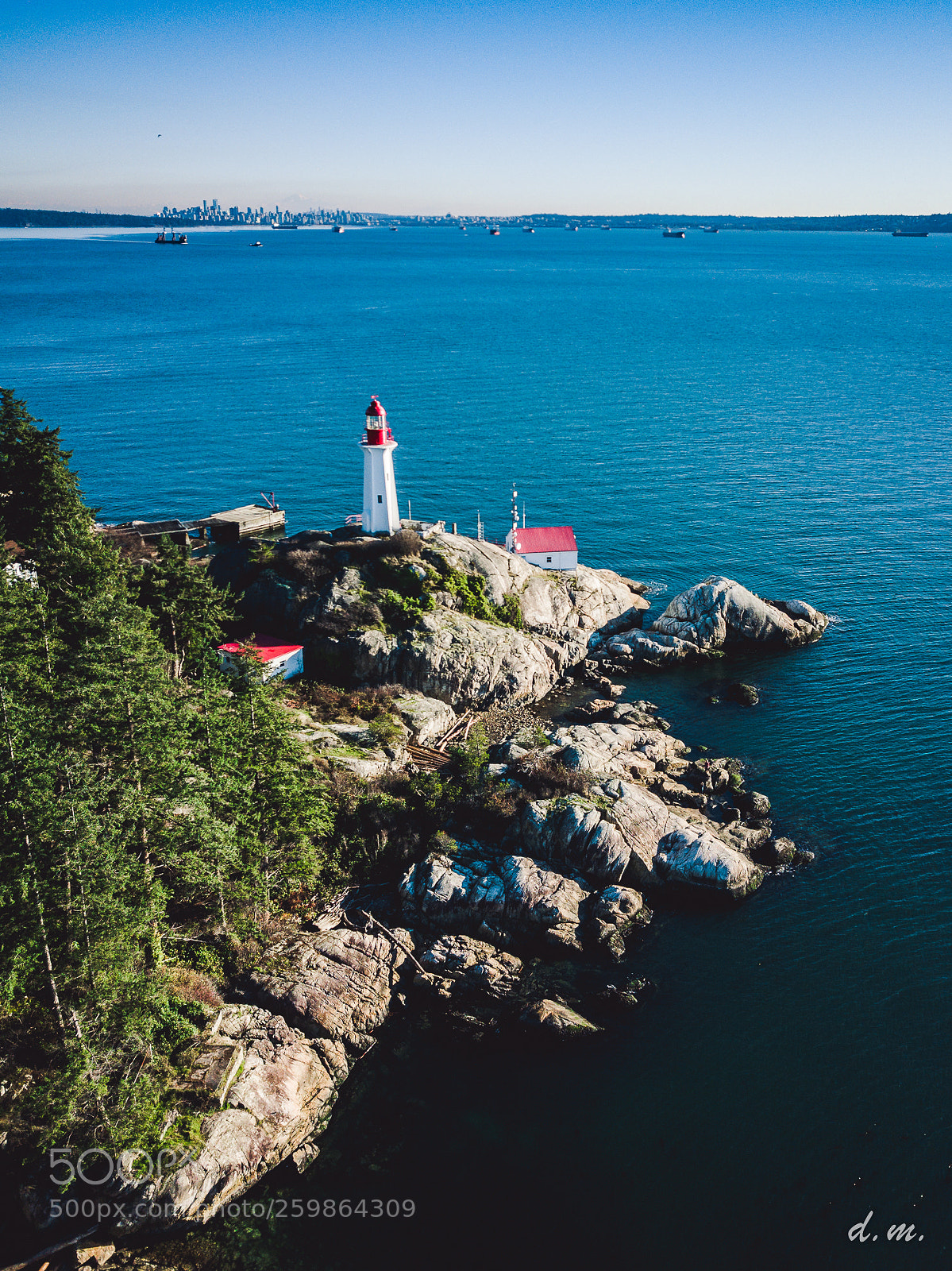 DJI FC220 sample photo. Lighthouse park photography