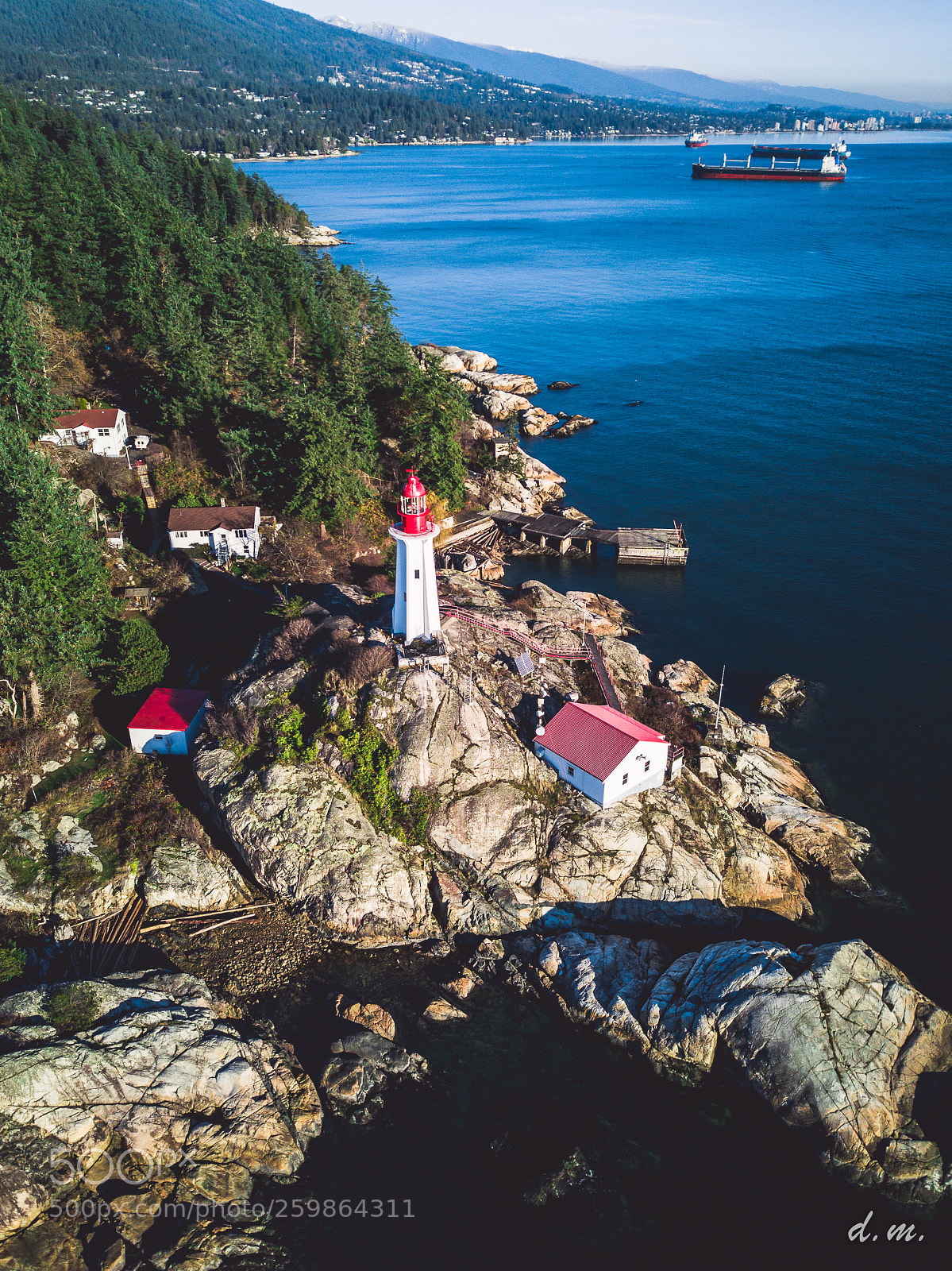 DJI FC220 sample photo. Lighthouse park photography