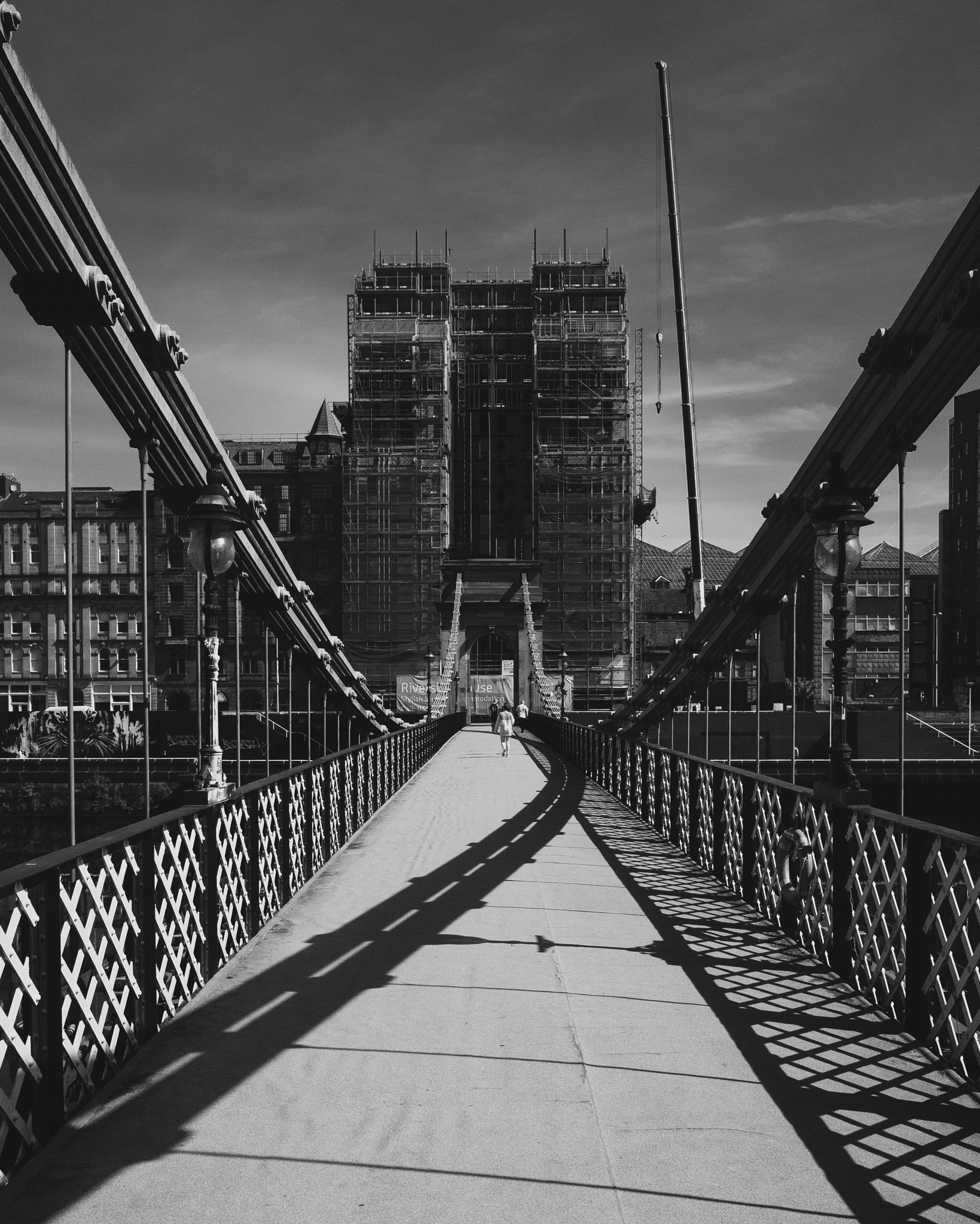 Ricoh GR sample photo. Portland street suspension bridge photography