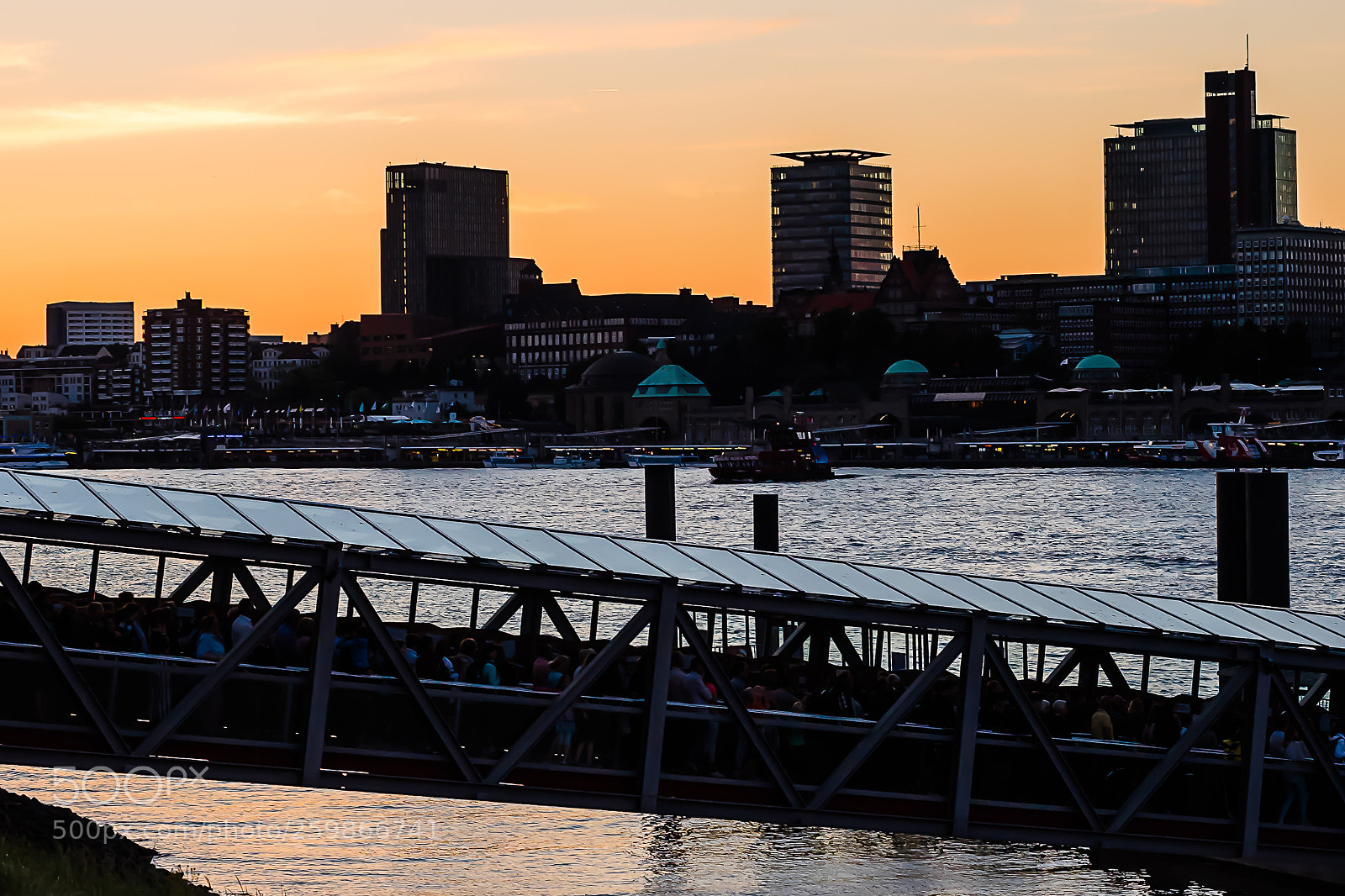 Nikon D750 sample photo. Skyline hamburg harbour photography