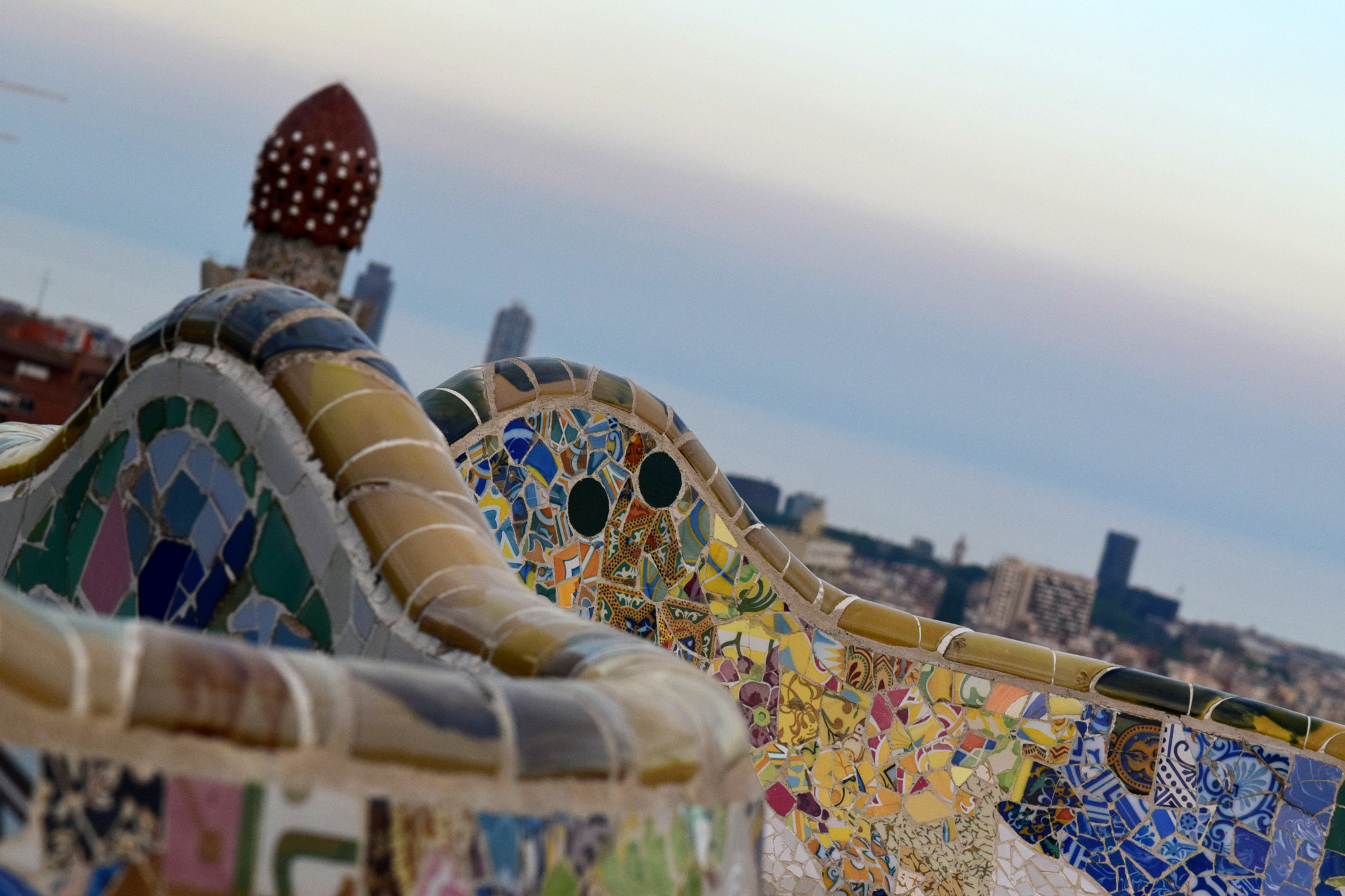 Nikon AF-S DX Micro-Nikkor 85mm F3.5G ED VR sample photo. Guell park photography