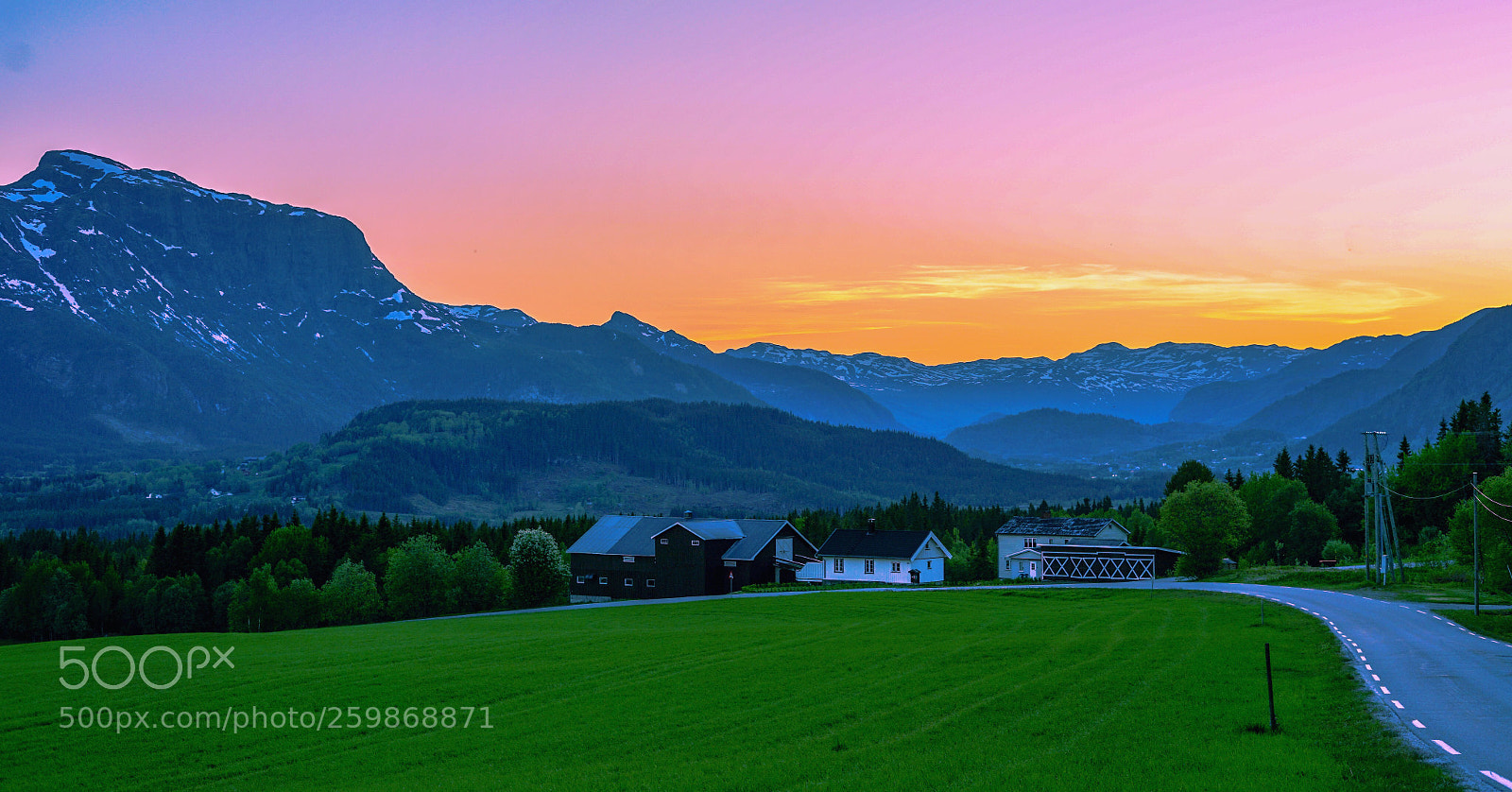 Sony a7 II sample photo. Sunset over hemsedal photography