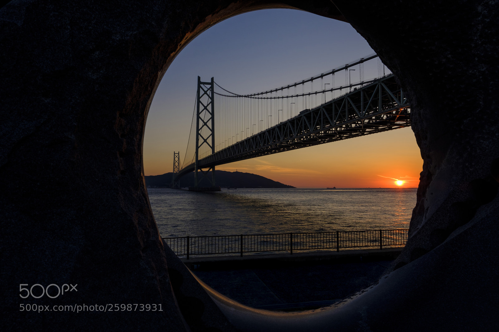 Fujifilm X-T2 sample photo. Akashi bridge photography
