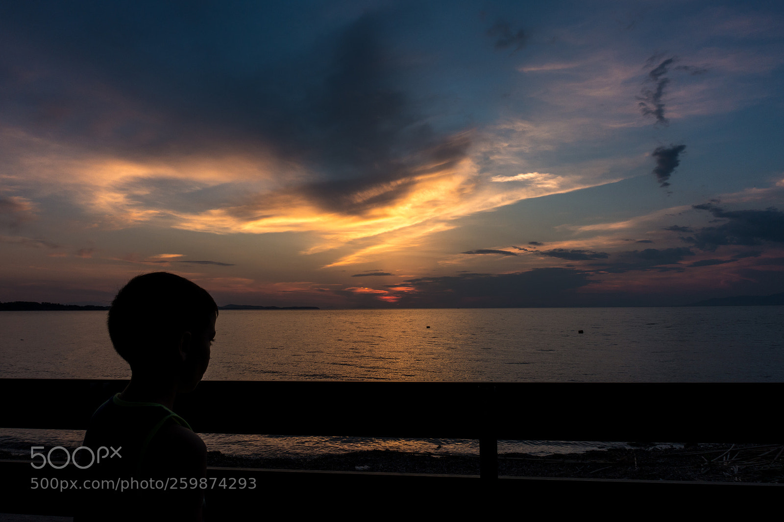 Sony Cyber-shot DSC-RX100 III sample photo. Boy watching the sunset photography