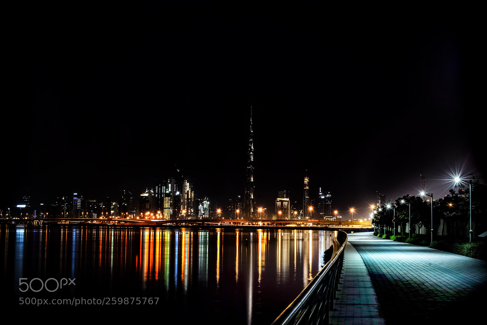 Nikon D750 sample photo. Dubai city lights  photography