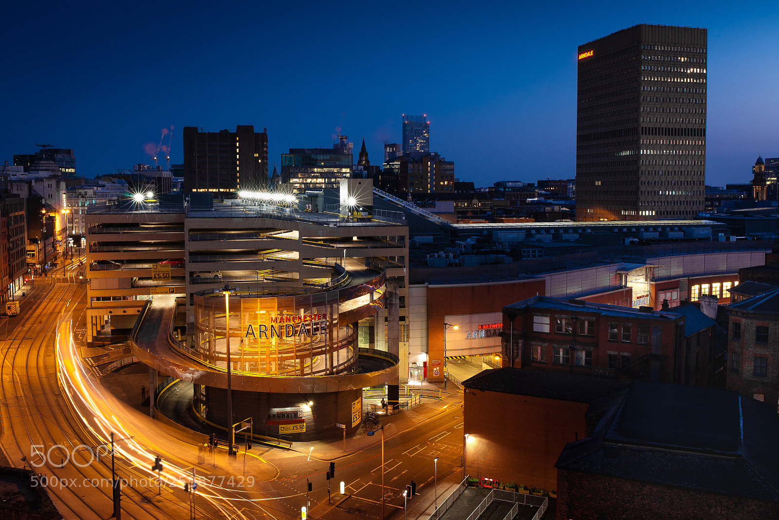Canon EOS 5D sample photo. Citylights at night.  photography