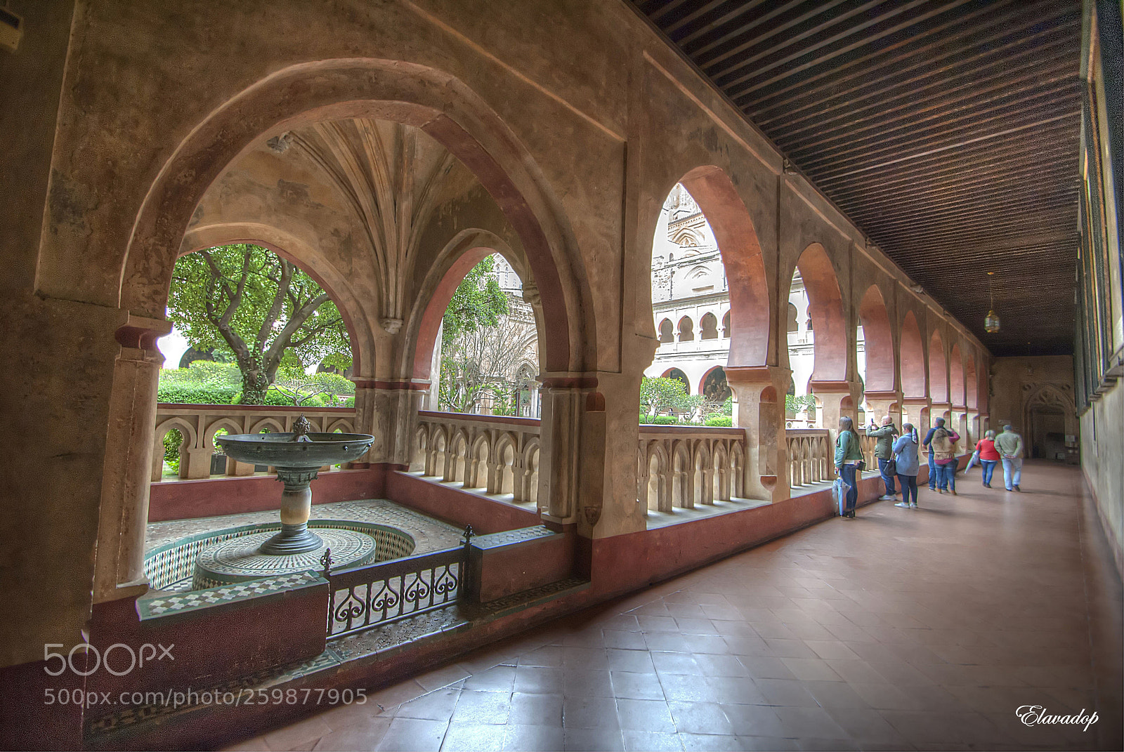 Nikon D3000 sample photo. Claustro del monasterio de photography