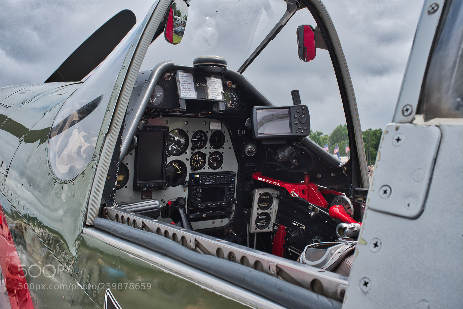 Fujifilm X100F sample photo. P-51 mustang cockpit photography