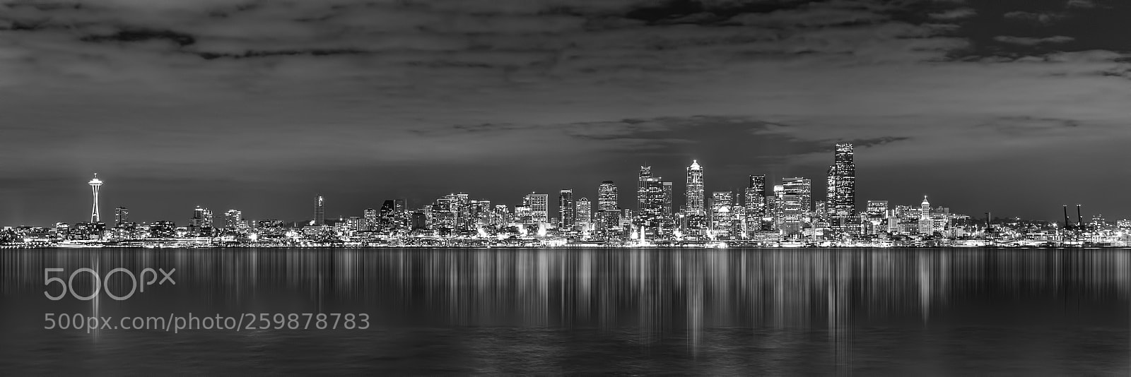Canon EOS 5D Mark II sample photo. Seattle lights photography