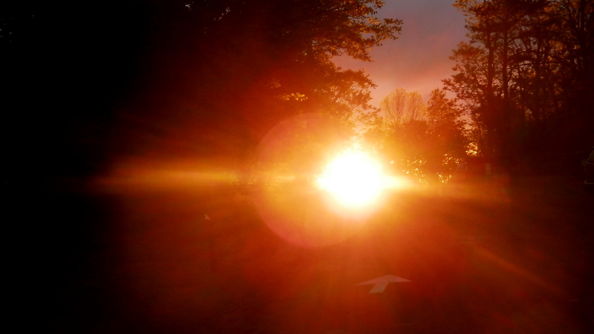 Olympus SZ-12 sample photo. Sunrise at campground in shenandoah national park photography