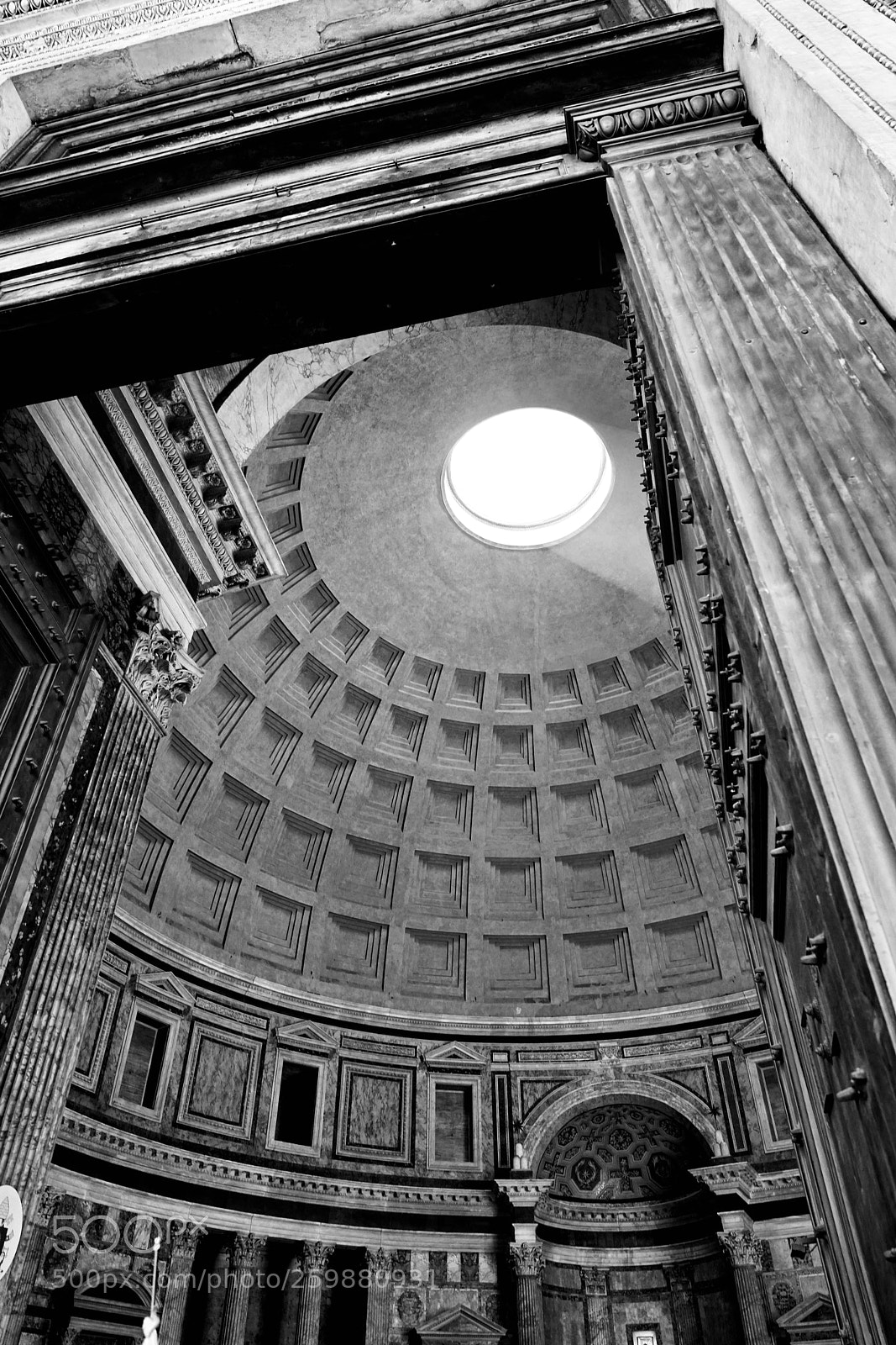 Sony a7R II sample photo. Pantheon sun ray in photography