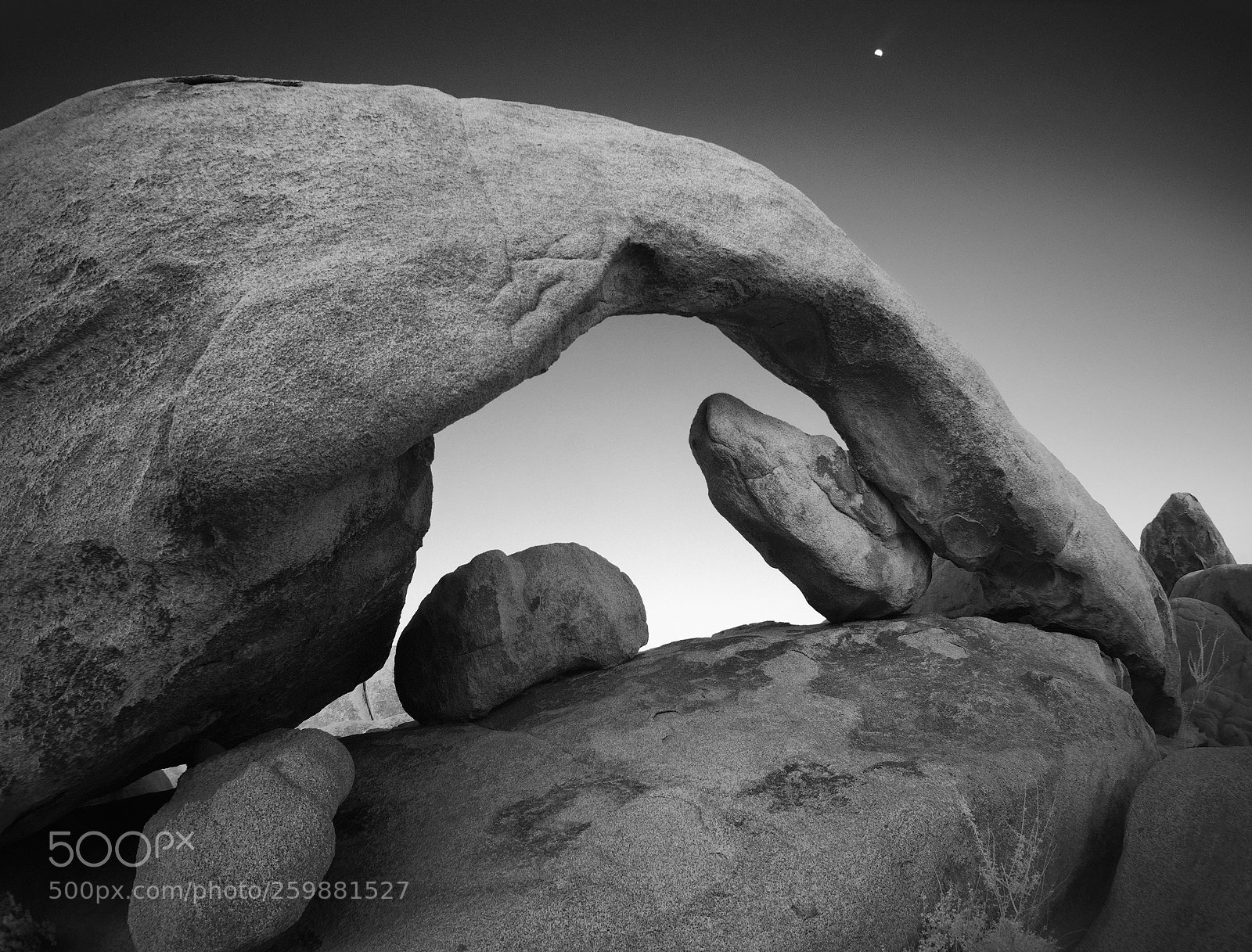 Sony a7R sample photo. Arch rock dusk ir photography