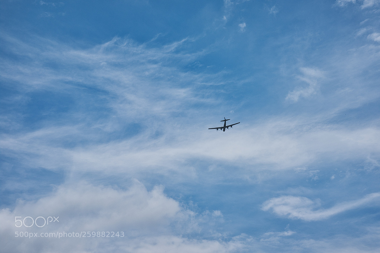 Fujifilm X100F sample photo. B-29 superfortress in flight photography
