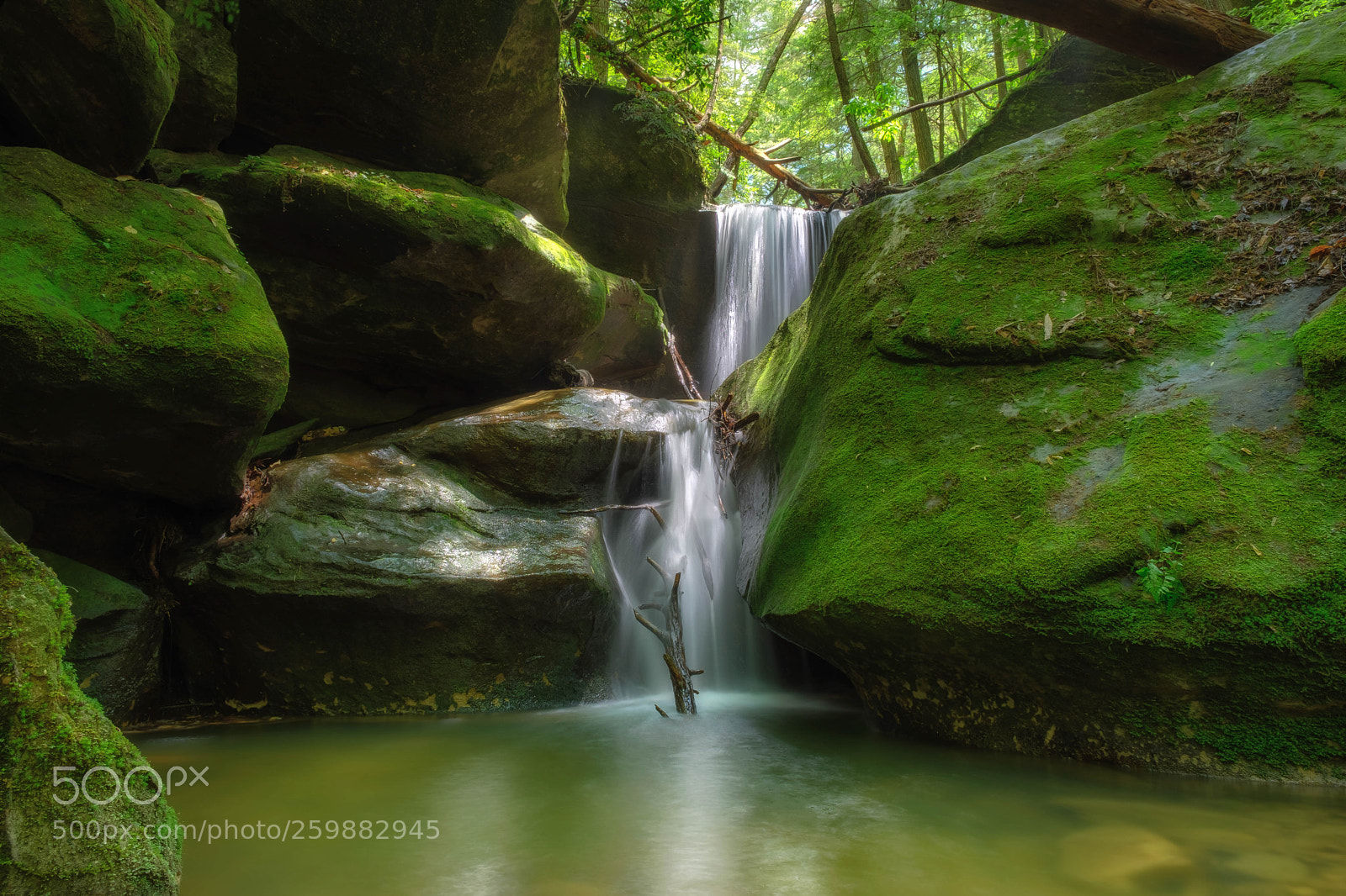 Fujifilm X-T2 sample photo. Dismals canyon waterfall photography