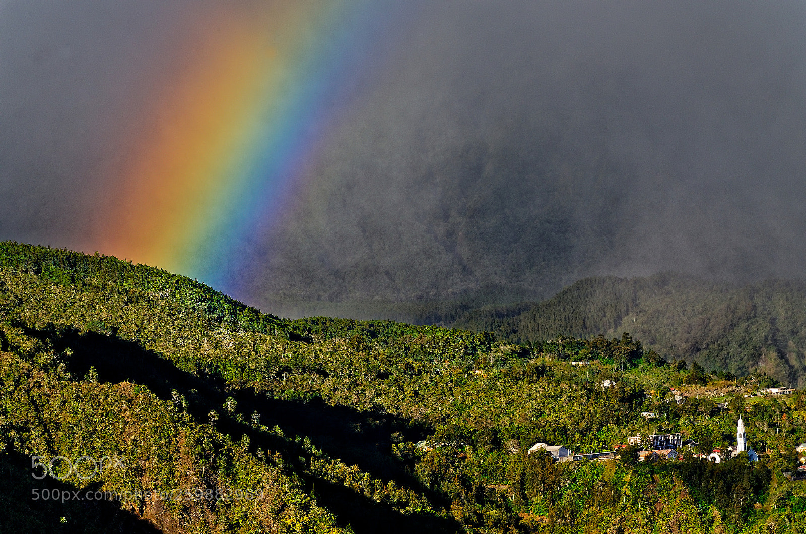 Nikon D7000 sample photo. Rainbow on cilaos circus photography
