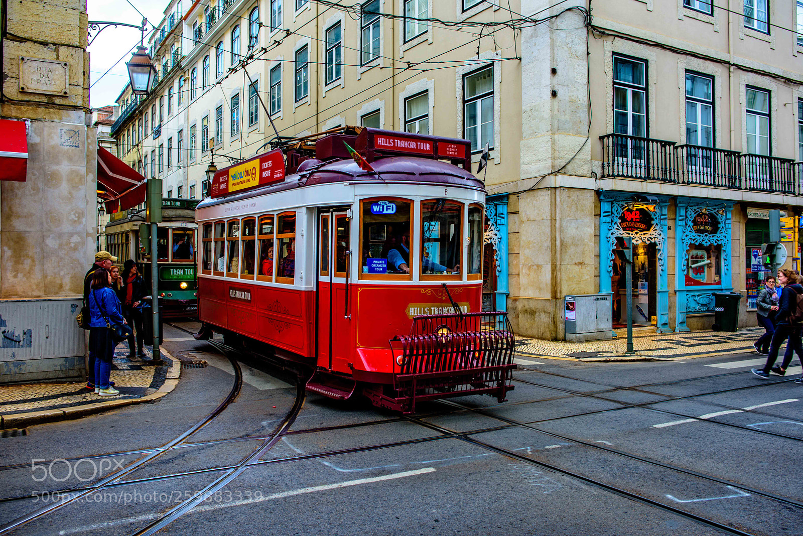 Nikon D810 sample photo. Vintage tram in lisbon photography