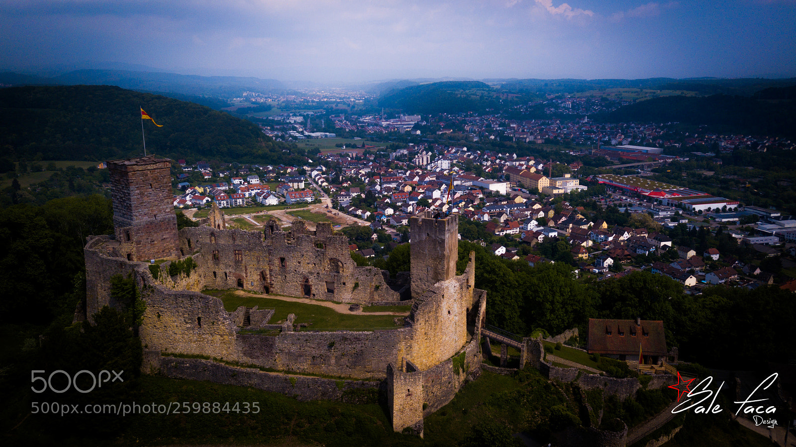 DJI FC220 sample photo. Burg rötteln dji photography