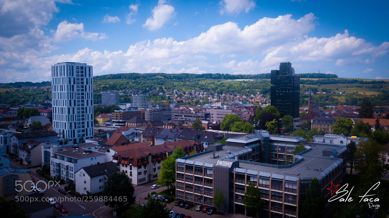 DJI FC220 sample photo. Lörrach city photography