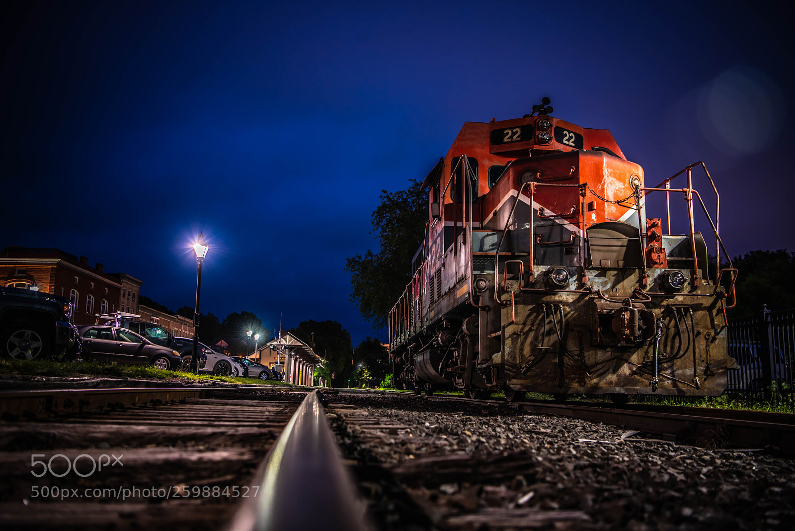 Nikon D750 sample photo. Night train photography