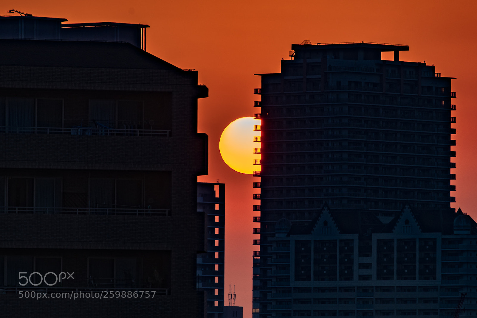Pentax K-1 sample photo. Osaka sunrise photography