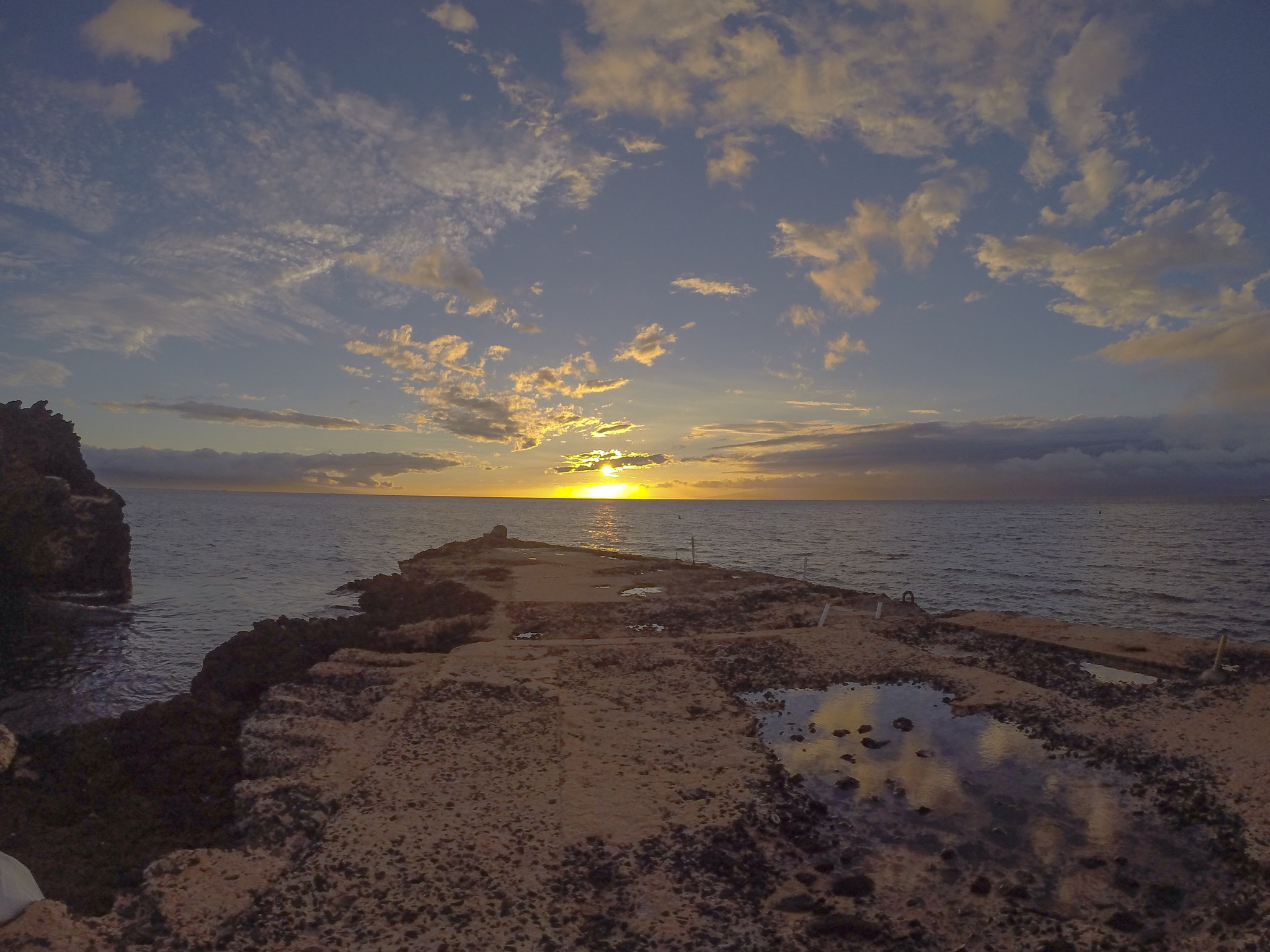 GoPro HERO3+ Black Edition sample photo. Hawaiian sunset at birthday photography