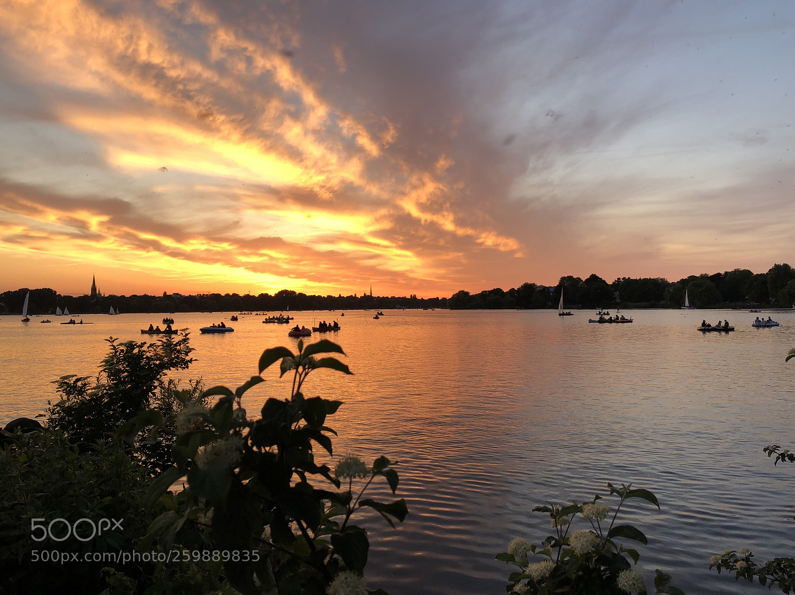 Apple iPhone 8 sample photo. Hamburg alster photography